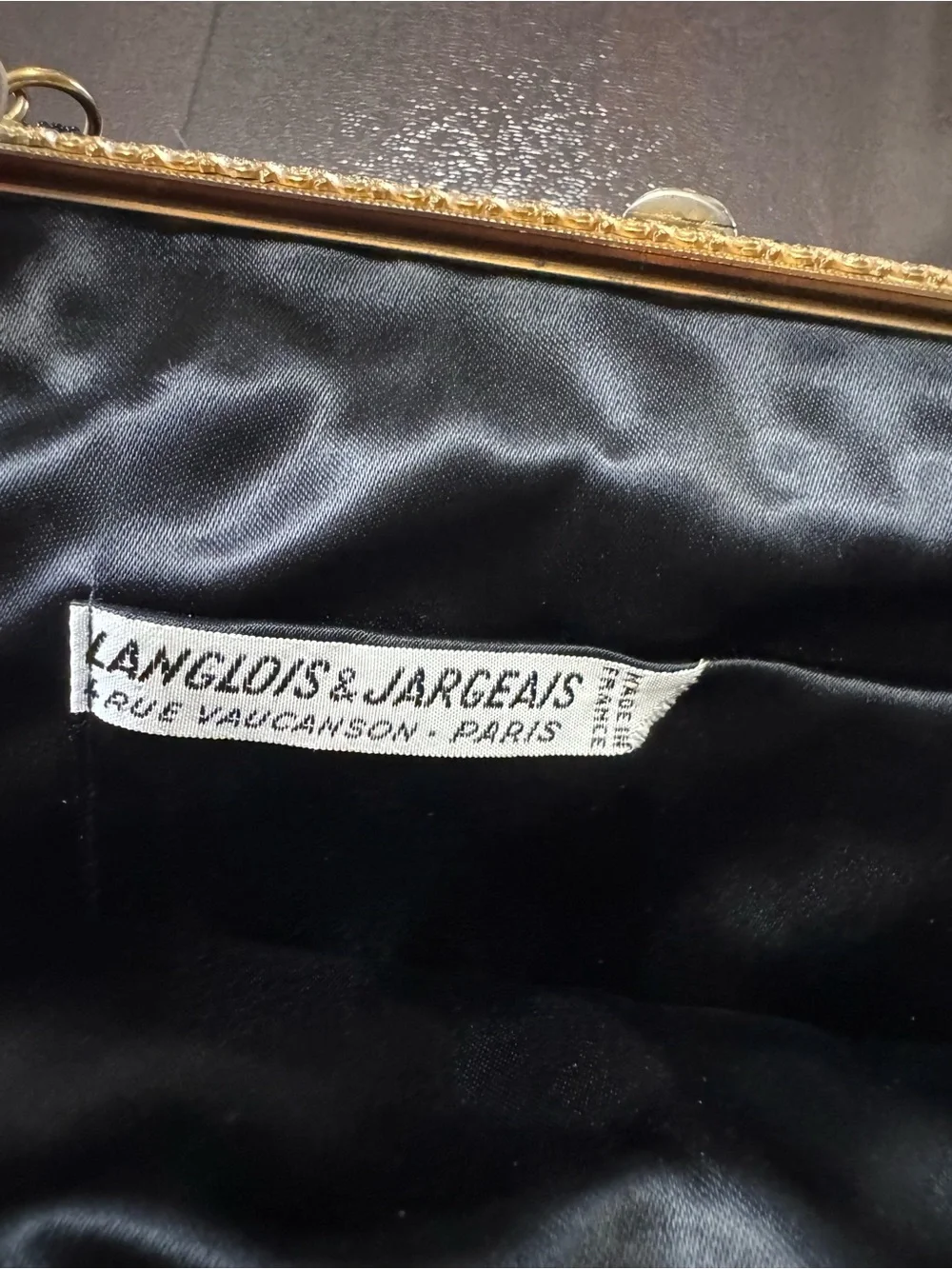 VTG French Black Micro-Bead Langlois & Jargeais (Very Rare) Paris, France
